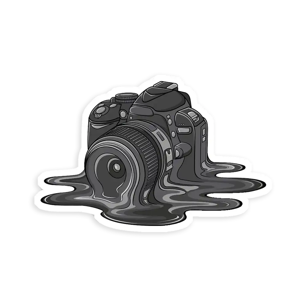 Camera Melt Sticker