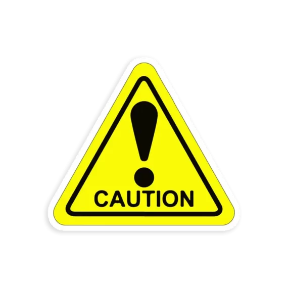 Caution Sticker