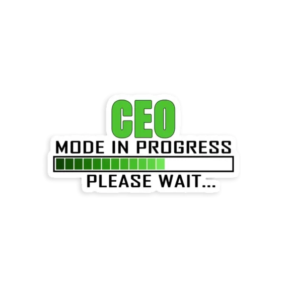 CEO Mode in Progress Please wait Sticker