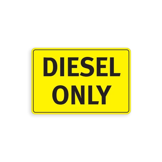 Diesel fuel only Sticker