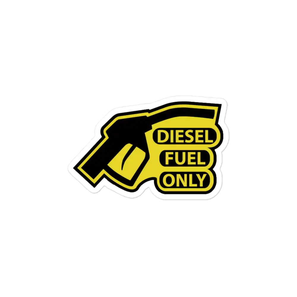 Diesel Only Car Sticker