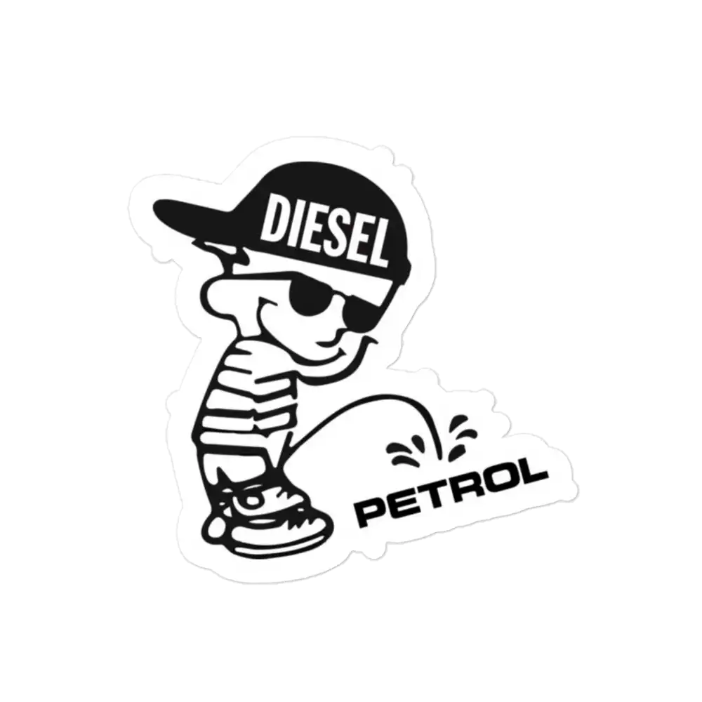 Diesel vs Petrol Sticker