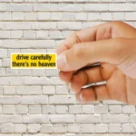 Drive Carefully, There's No Heaven Sticker