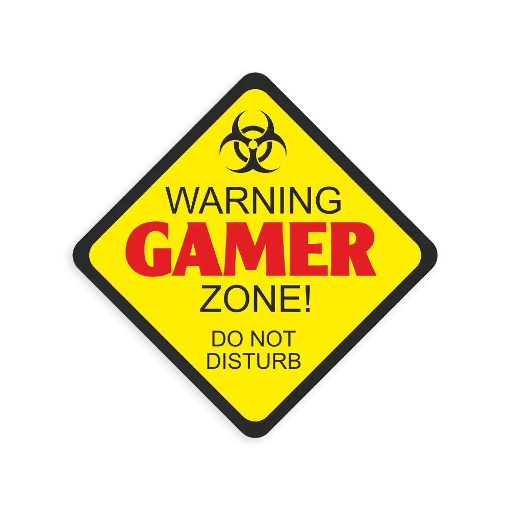 Gamer Warning Sticker