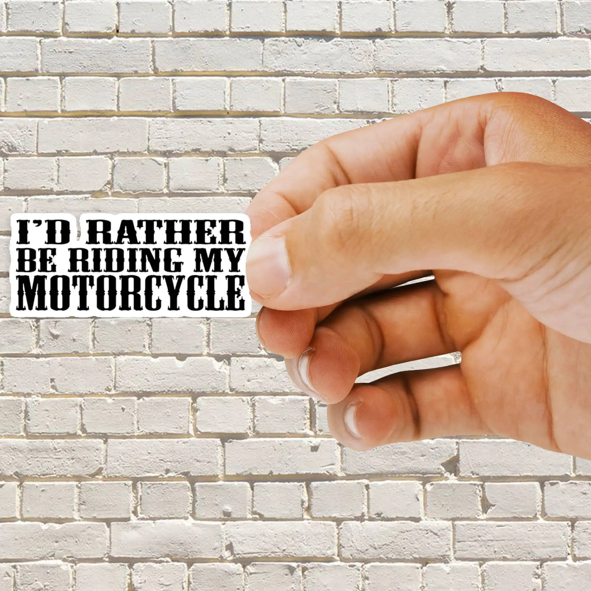 I'd rather be riding my motorcycle Sticker