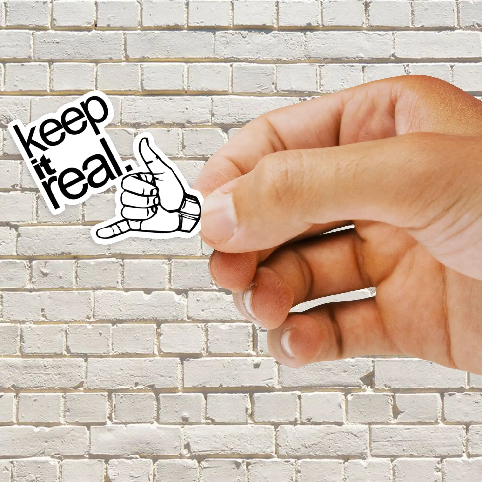 Keep it real Sticker