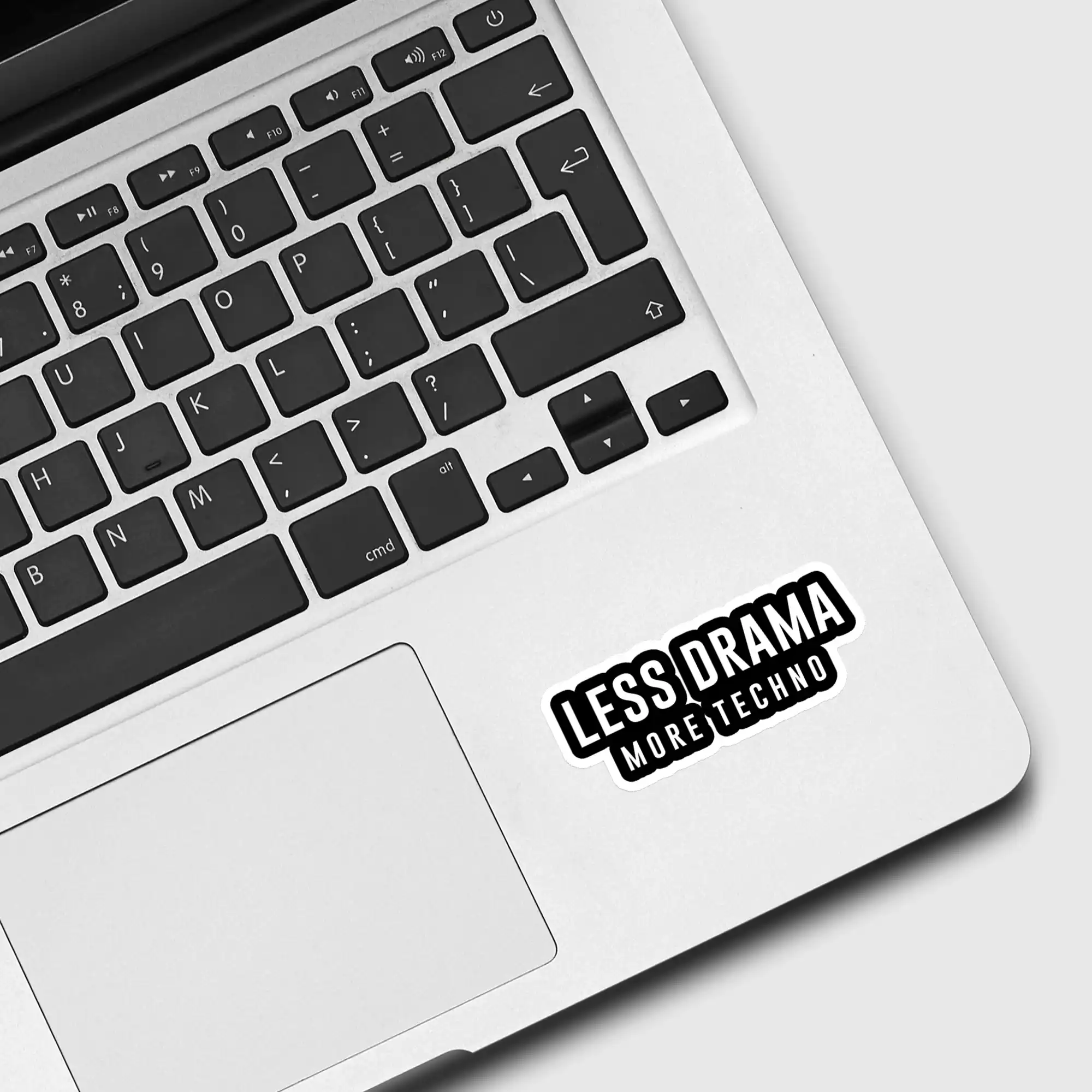 Less drama more techno Sticker