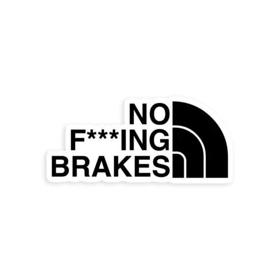 No Brakes Car Sticker Car Sticker
