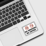 No Smoking No Vaping Sticker