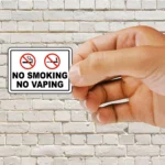 No Smoking No Vaping Sticker