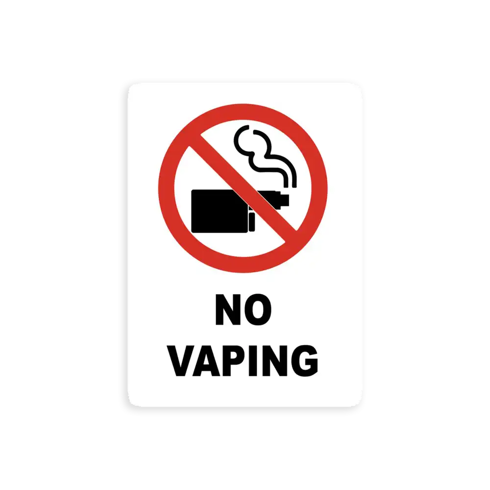 No Vaping Sticker