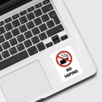 No Vaping Sticker