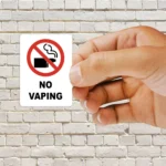 No Vaping Sticker