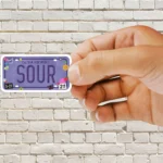 OLIVIA RODRIGO SOUR LICENSE PLATE Sticker