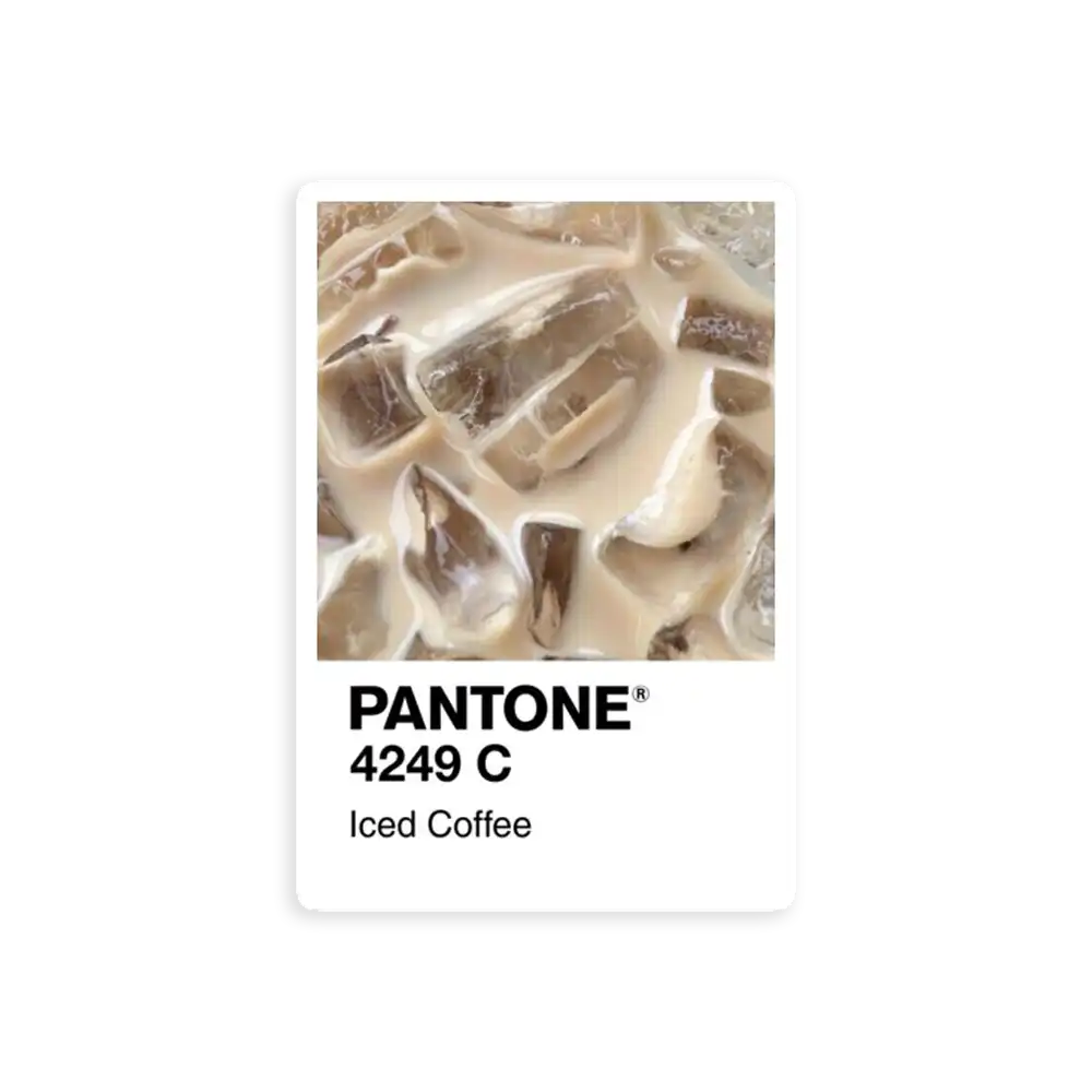 Pantone Iced Coffee Sticker