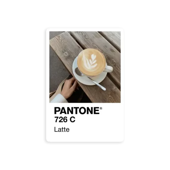 Pantone Latte Sticker