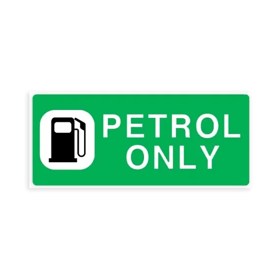 Petrol Only Sticker