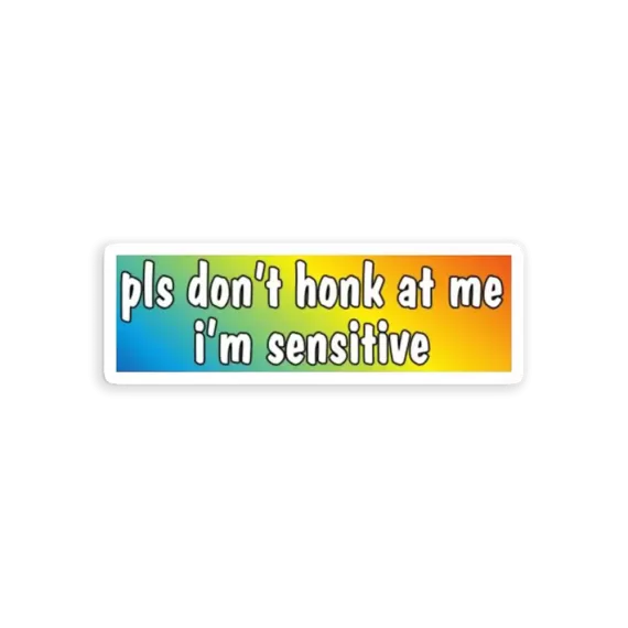 Please dont honk Sticker