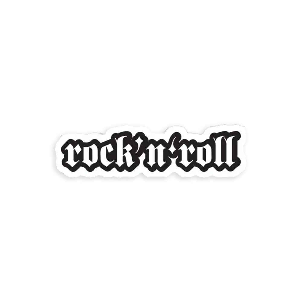 Rock and Roll - Cool Motorcycle Or Rock Car Sticker