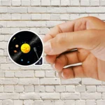 Solar System Vinyl Record Sticker