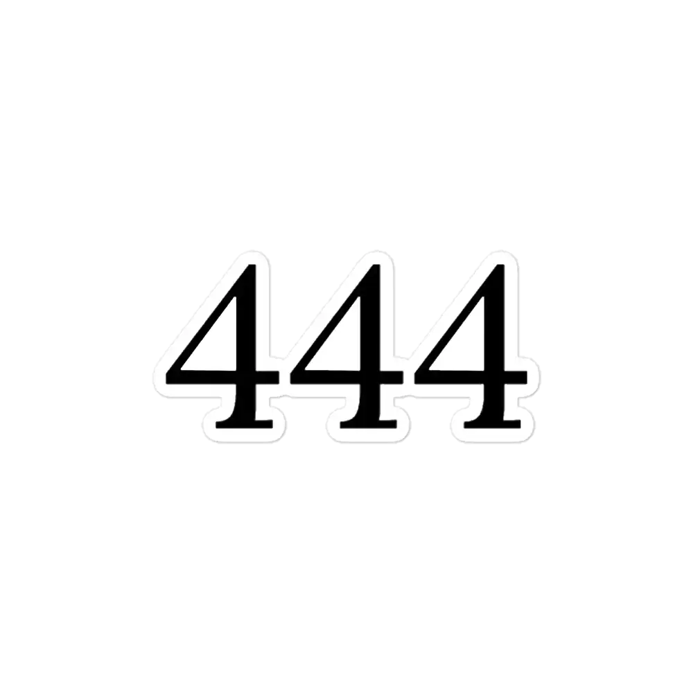 444 Angel Number Sticker