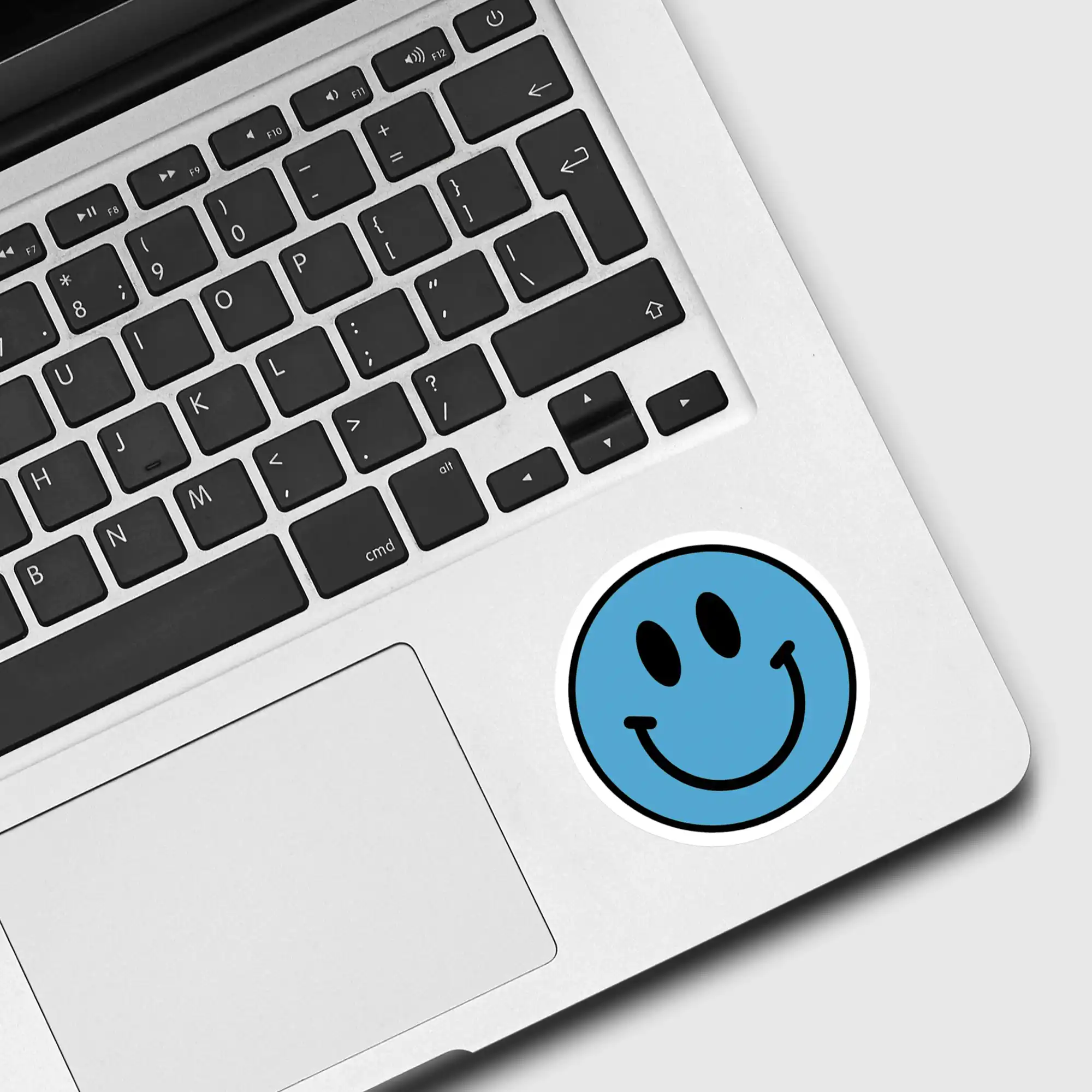 Blue smiley face Sticker