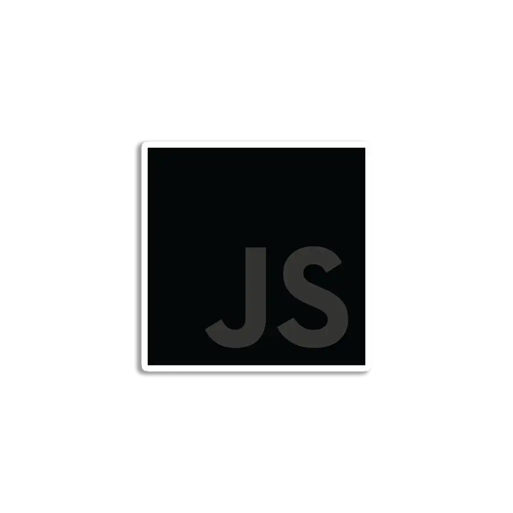 JavaScript grey Sticker