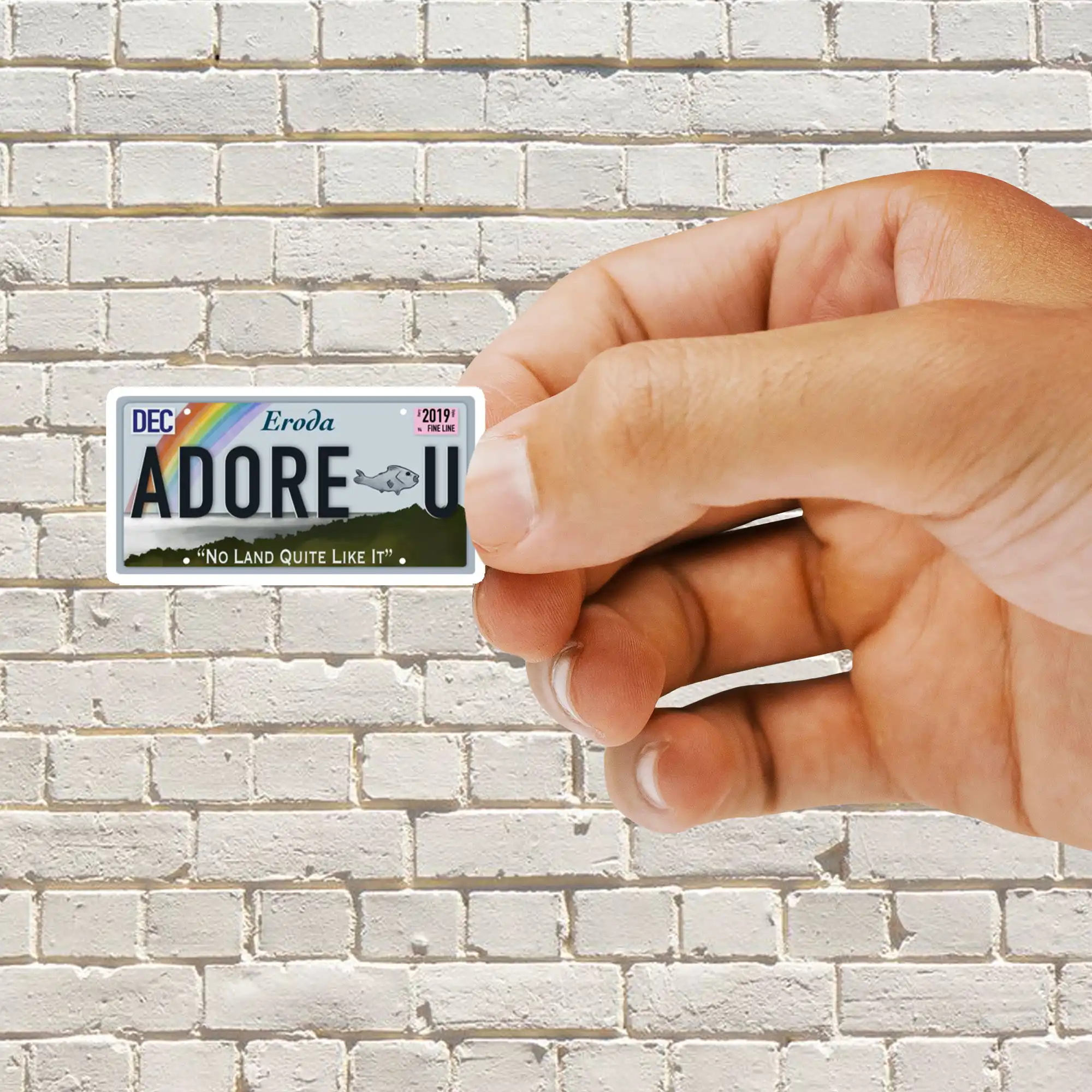 Eroda License Plate Sticker