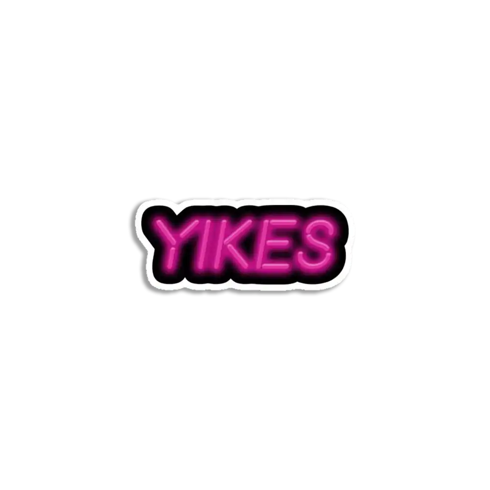 Neon Yikes Sticker