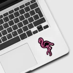 Neon Flamingo Sticker