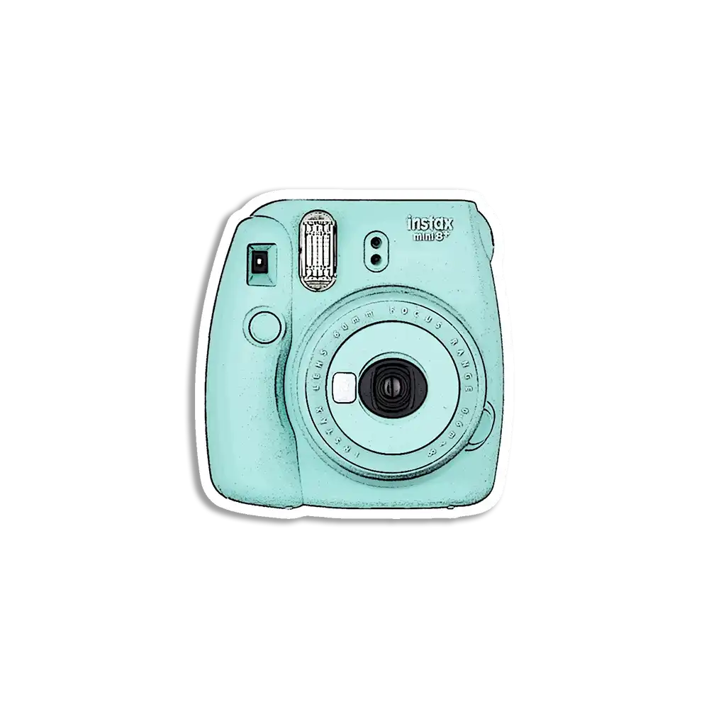 Camera - Blue Sticker