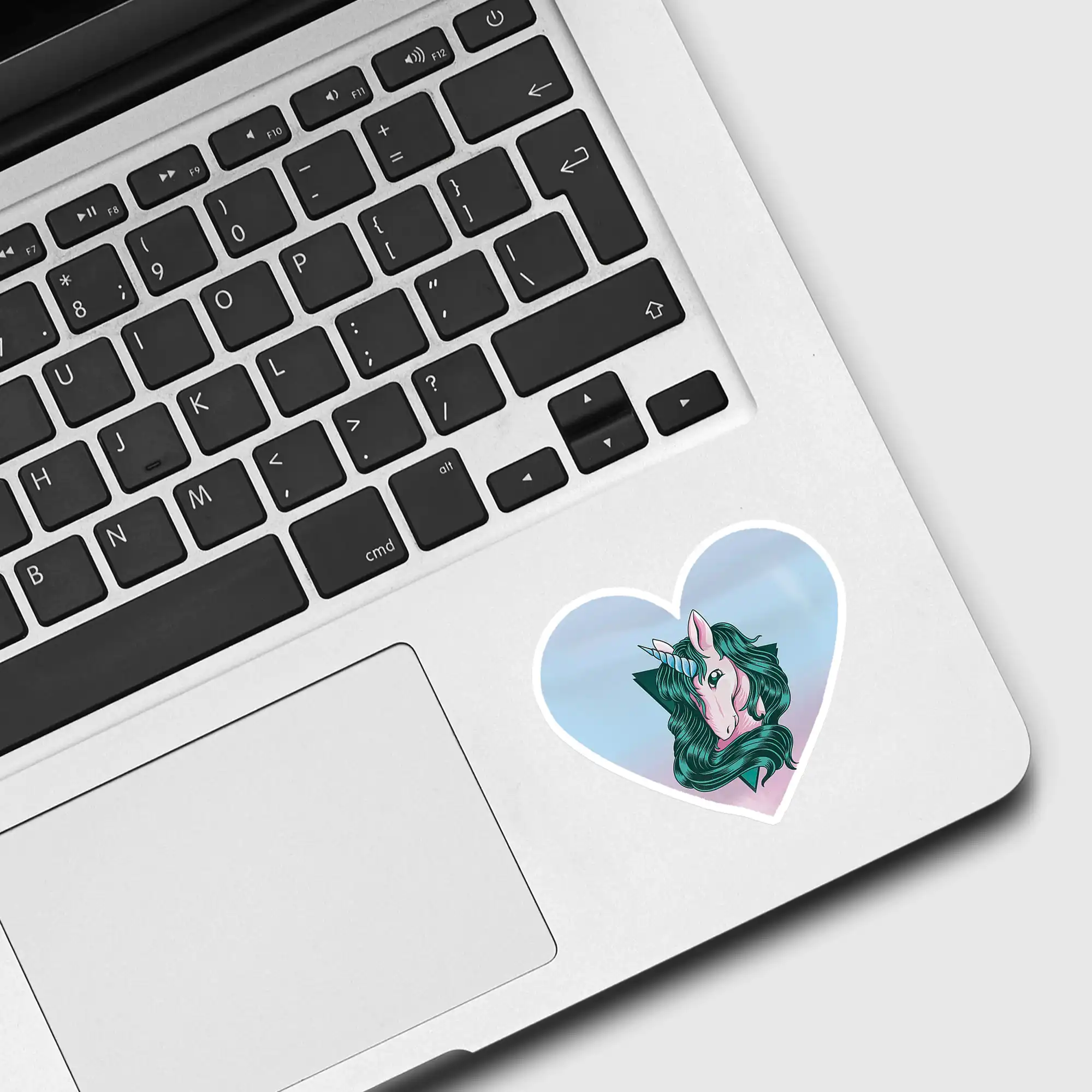 Vintage Unicorn Heart Sticker