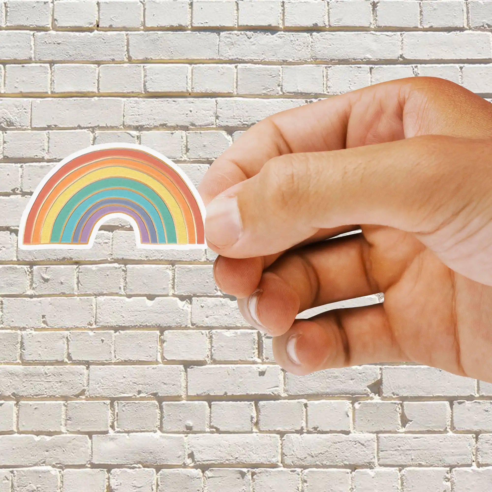 Vintage Rainbow Sticker