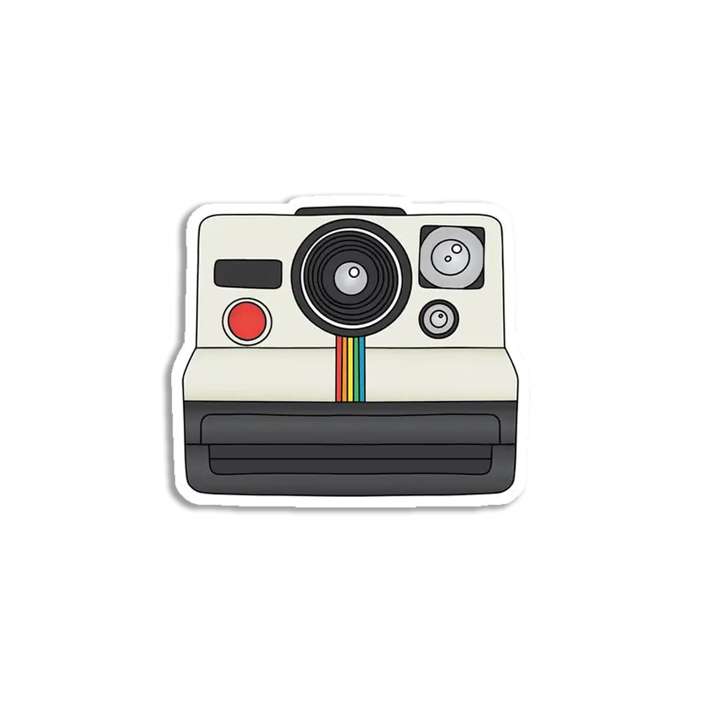 Vintage Polaroid Camera Sticker