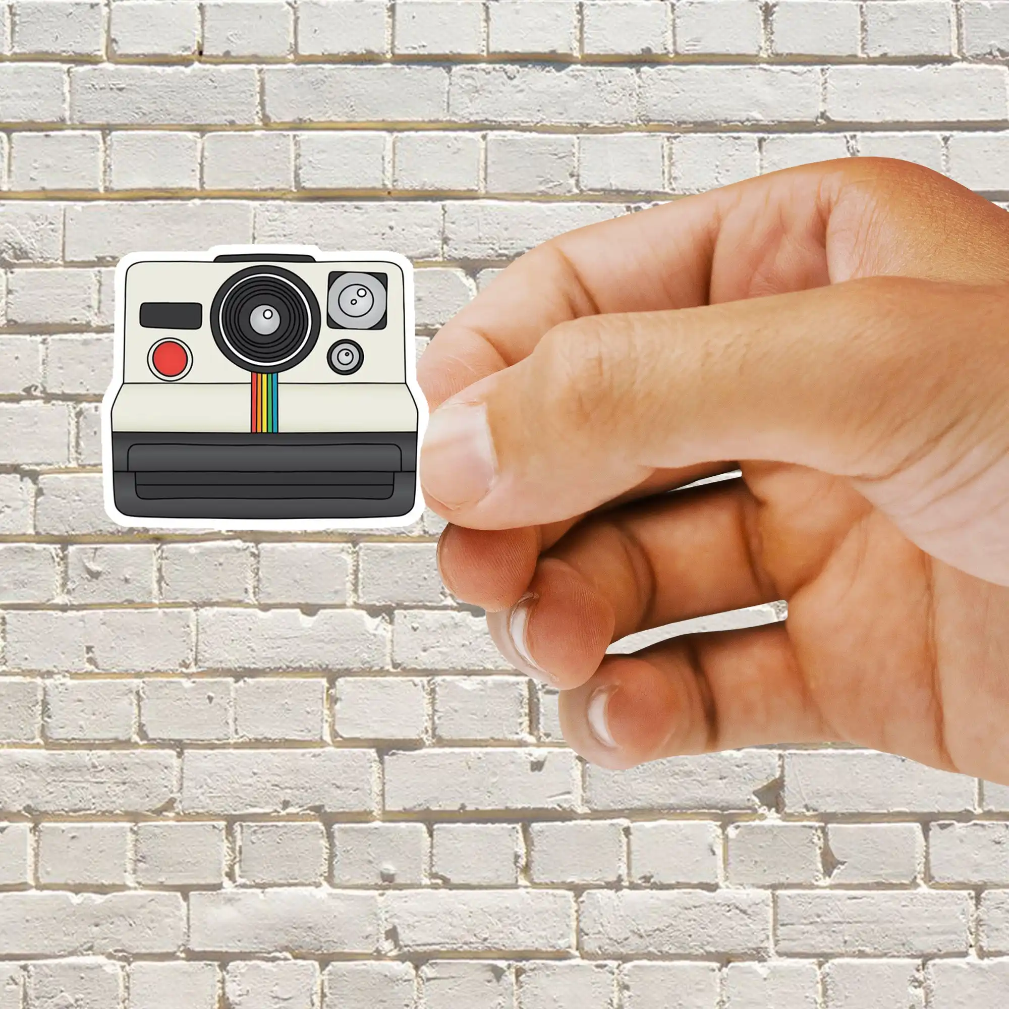 Vintage Polaroid Camera Sticker