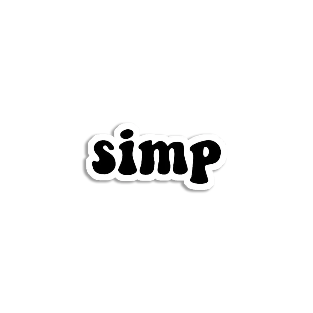 Simp Sticker
