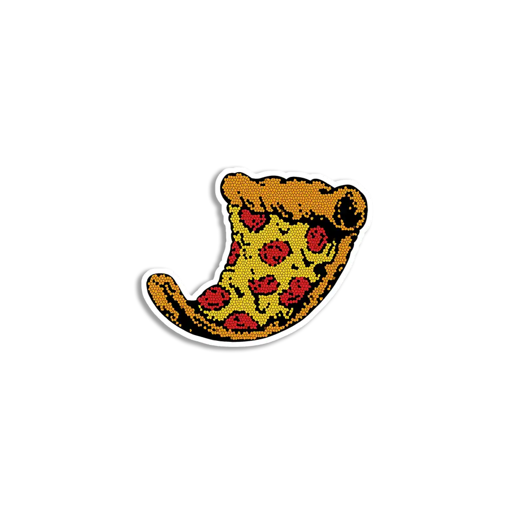 Pixel Pizza Sticker