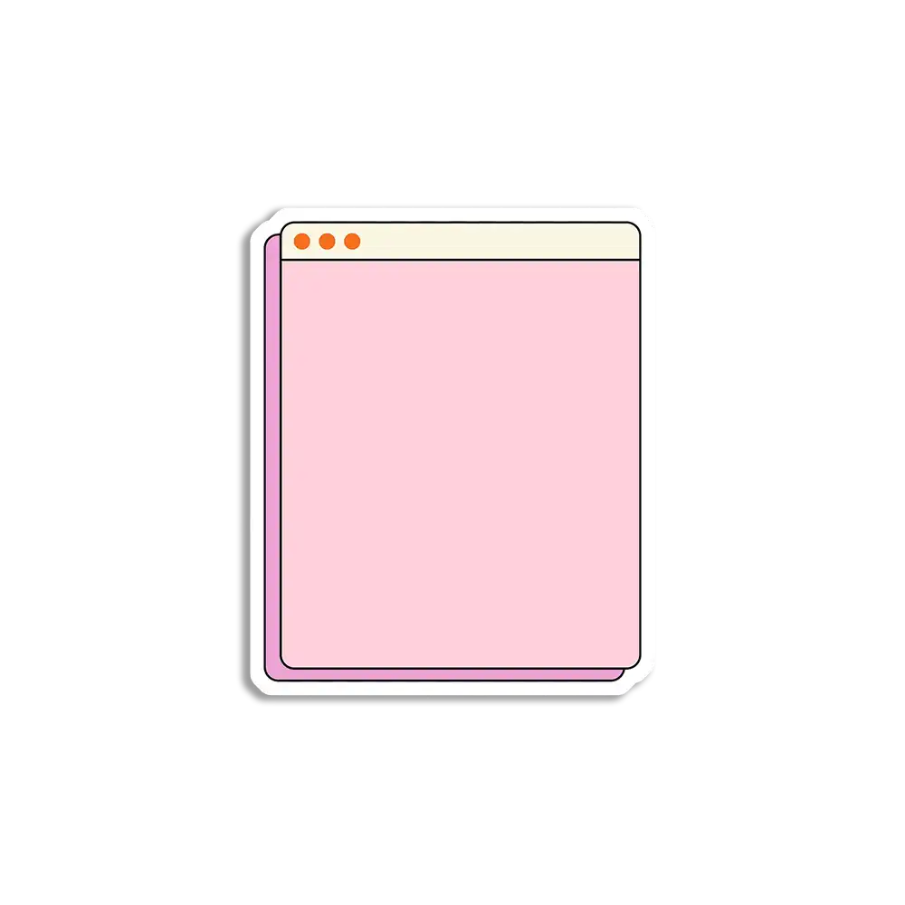 Pink Browser VSCO Sticker