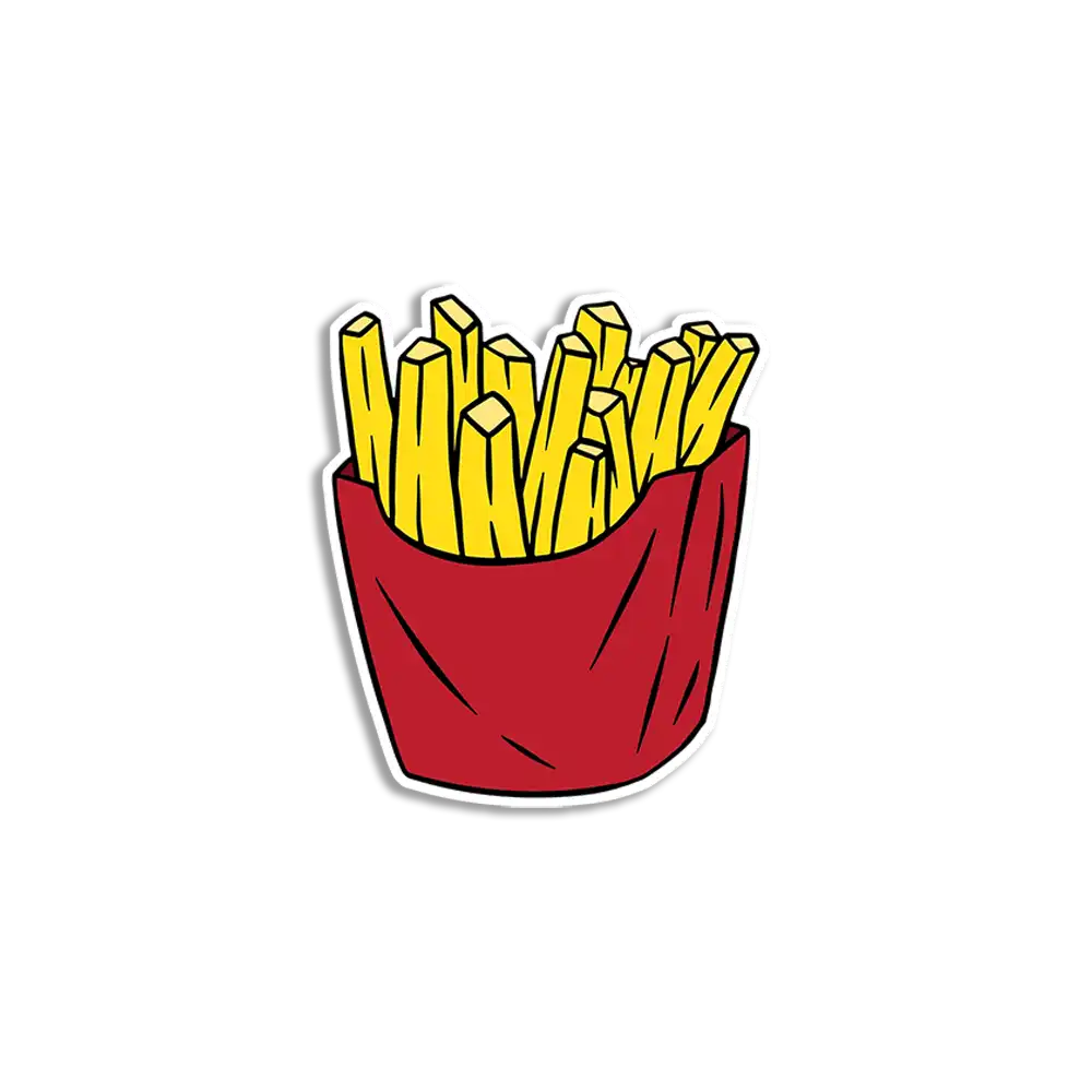 Kawaii Fries Sticker