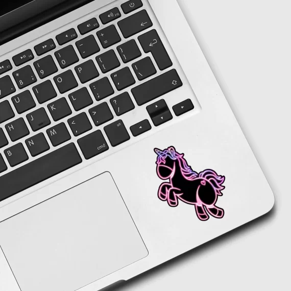 Neon Unicorn Sticker