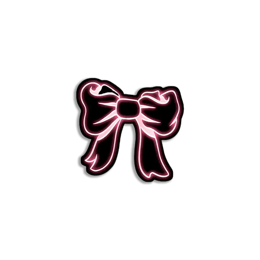 Neon Bow Sticker