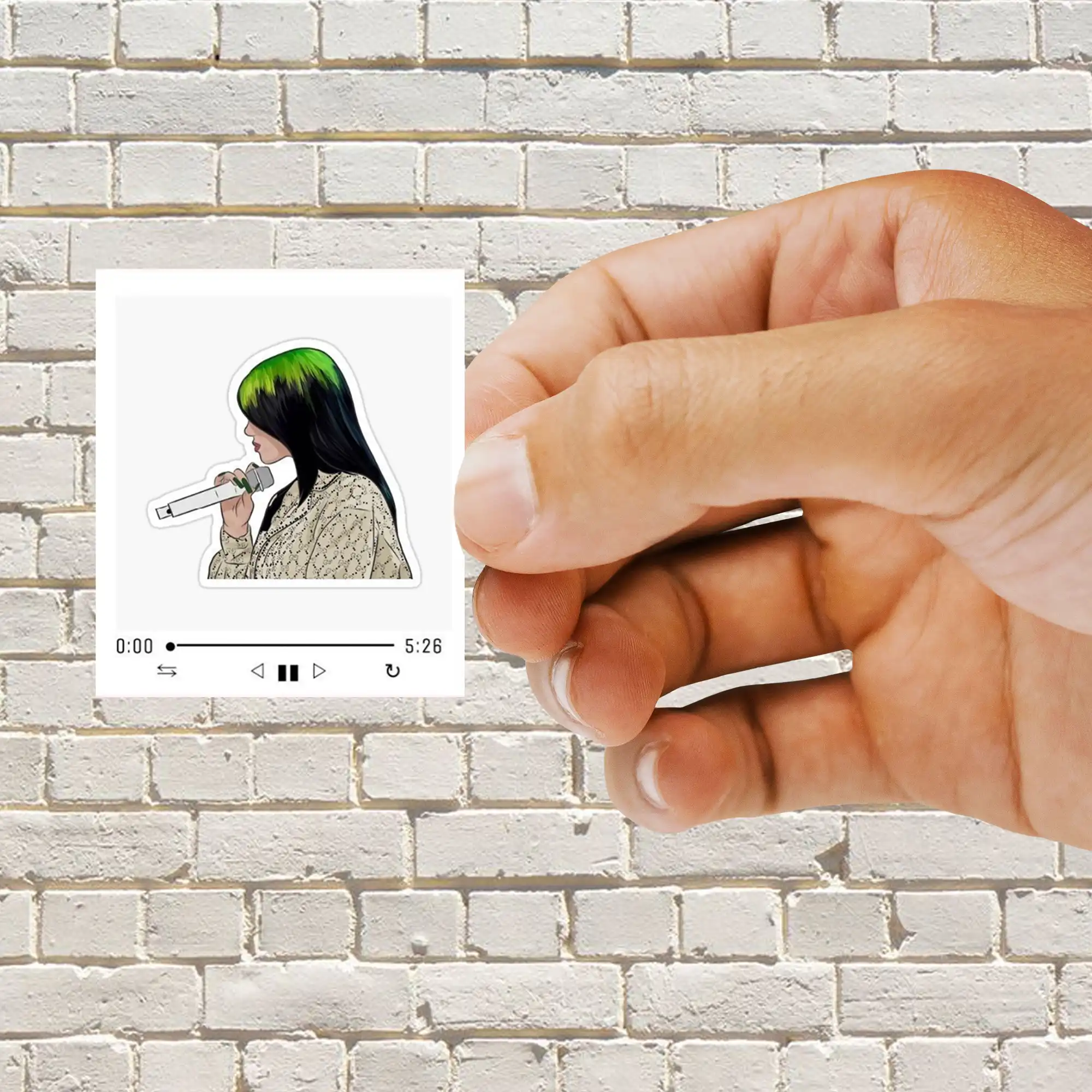 Billie Eilish Spotify Sticker