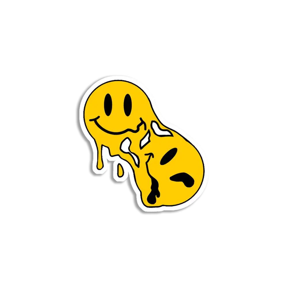 Trippy Melting Emojis Sticker