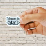 I dream in HTML Sticker