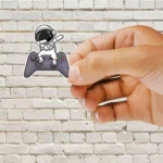 Cute Astronaut Dabbing Game Controlle Sticker