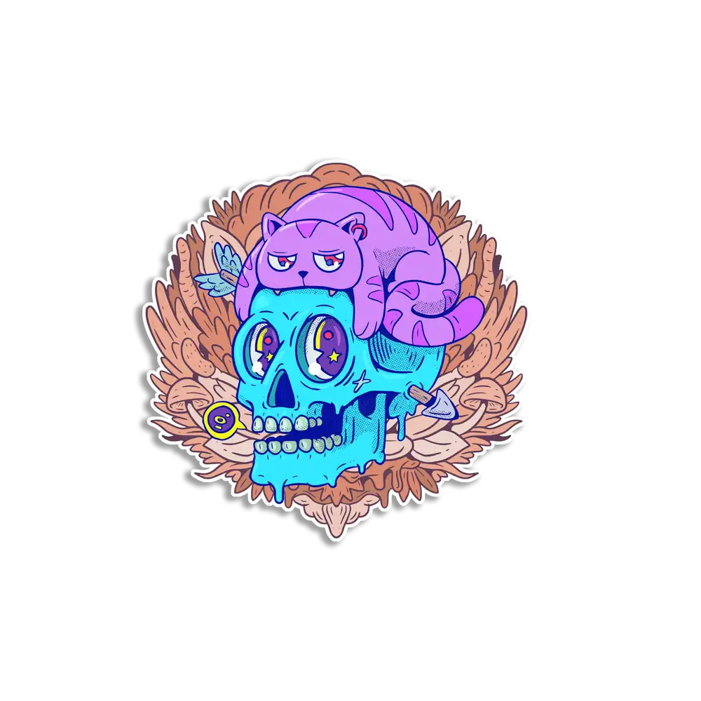 Creative Trippy Skull