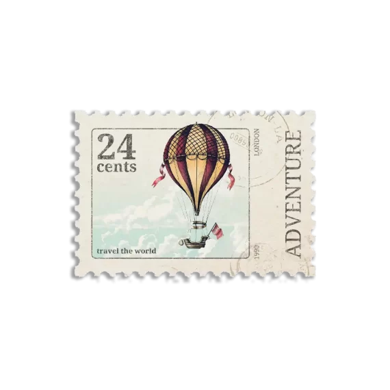 Vitnage Balloon Stamp Journal Sticker
