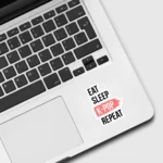 Eat Sleep K-Pop Repeat Sticker