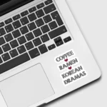 Coffee Ramen Korean Dramas Sticker