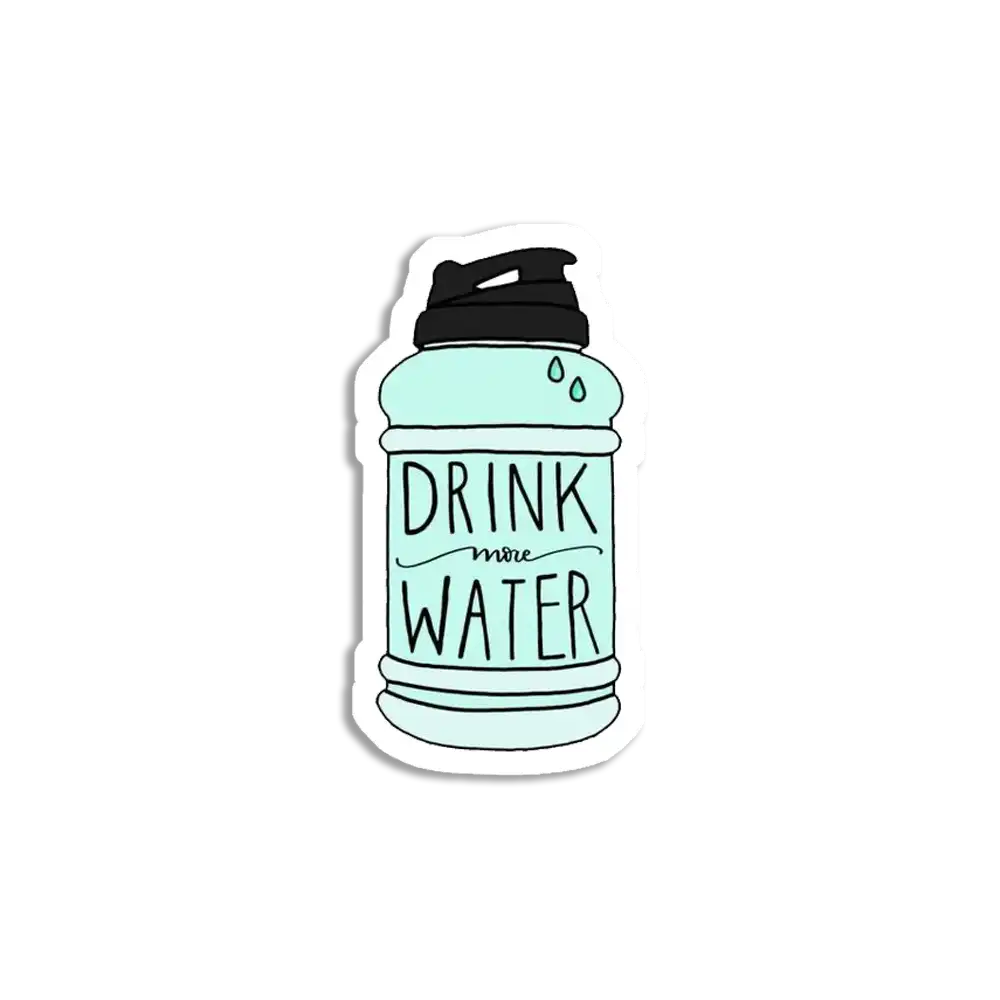 Drink More Water Sticker